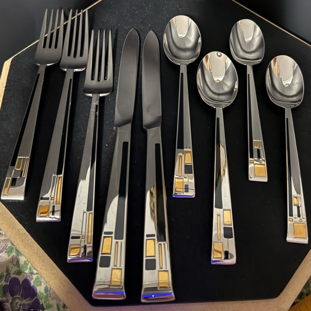 Vintage Kirk Stieff Cloissone Flatware